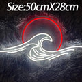 Neon Sign Mountain and Flow Water Led Lamp
