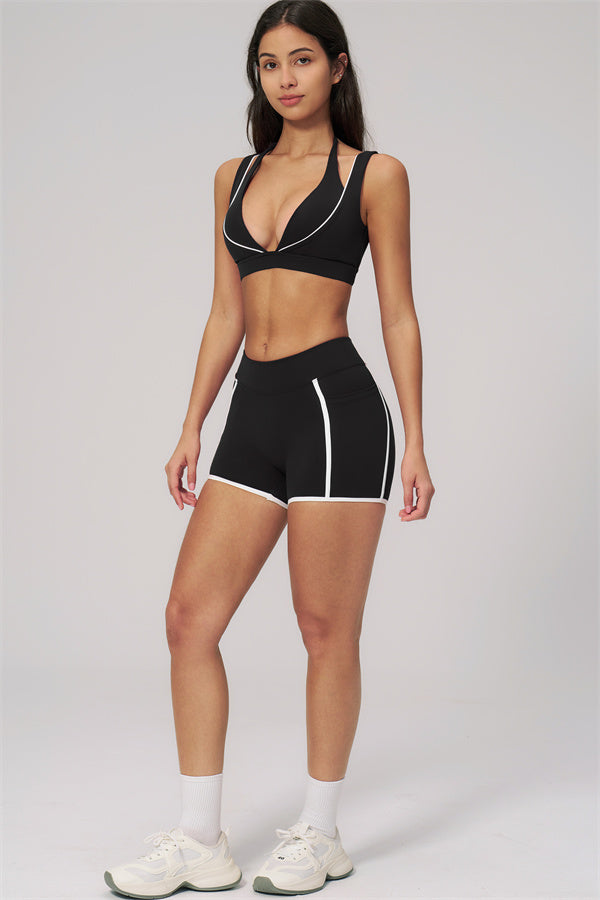 The Clarity Contour Line Sports Bra Shorts 2-Piece Set