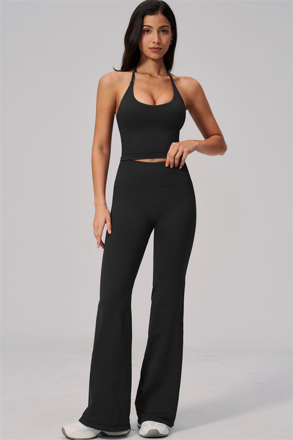 The Align Halter Tank Top Flared Leggings 2-Piece Set