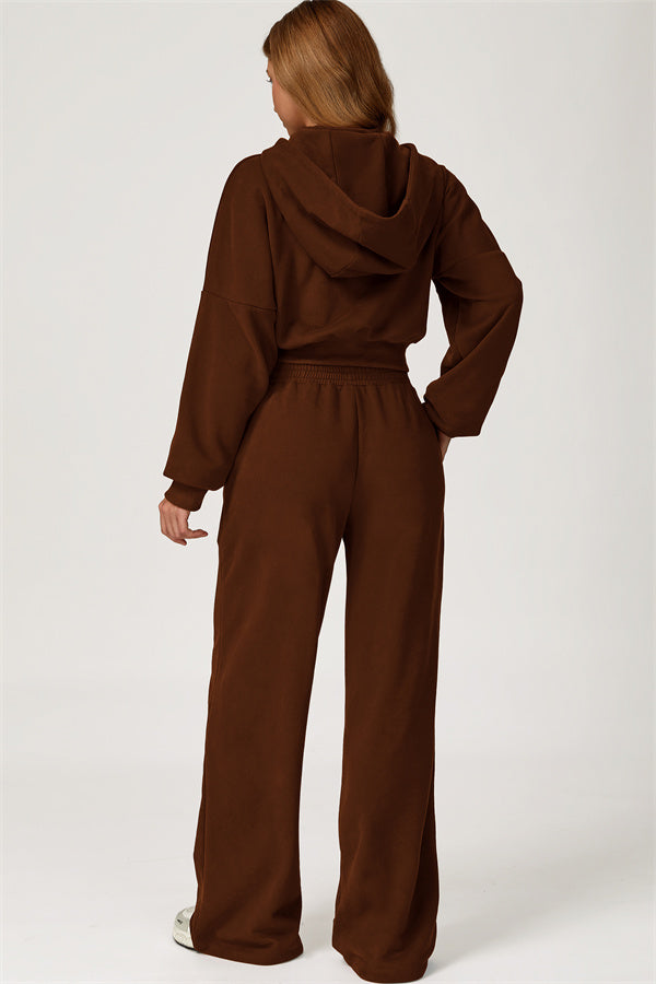 The Axis Crop Hoodie Pants 2-Piece Set