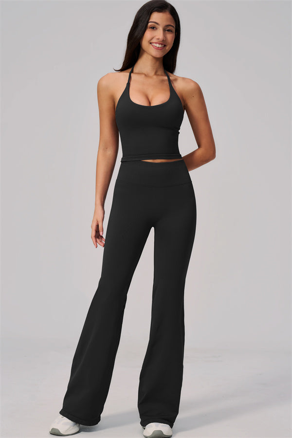 The Align Halter Tank Top Flared Leggings 2-Piece Set