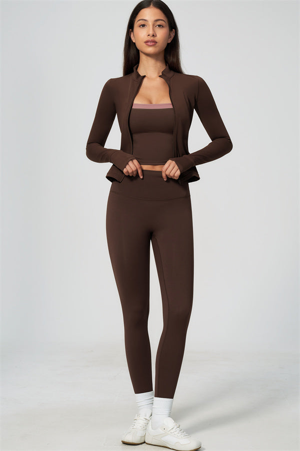 The Seraphine Jacket Tank Top Leggings 3-Piece Set