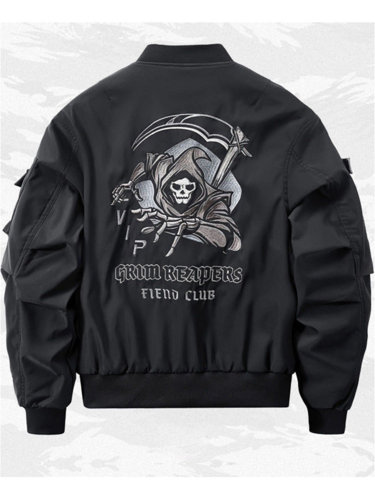 God of Death Techwear Bomber Jacket for Men