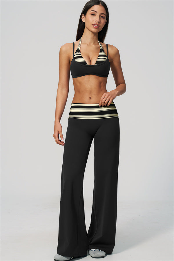 The Enliven Sports Bra Straight Leg Pants 2-Piece Set