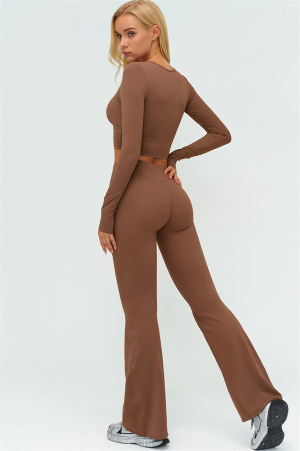 The Lushness Long Sleeve Crop top