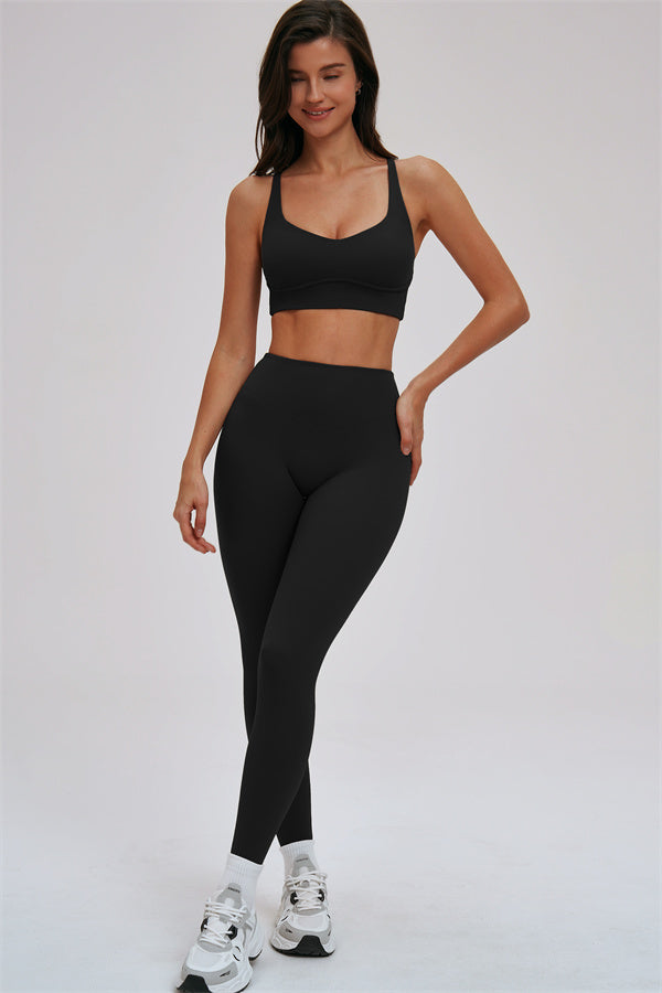 The Kinetic Cross Back Sports Bra Leggings 2-Piece Set