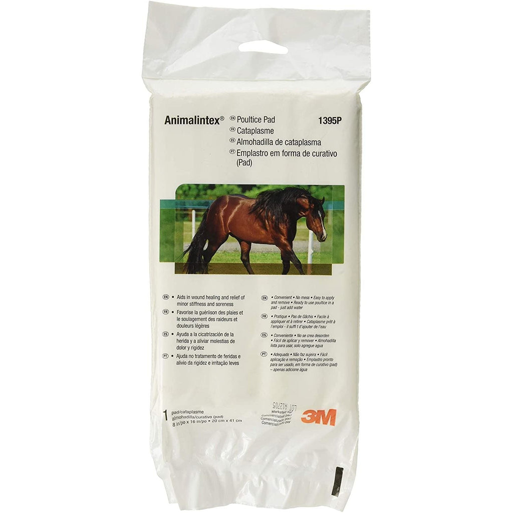 3M Animalintex Hoof & Leg Poultice Pad Horse Wound Care Abscess Treatment 8 x 16 Inch