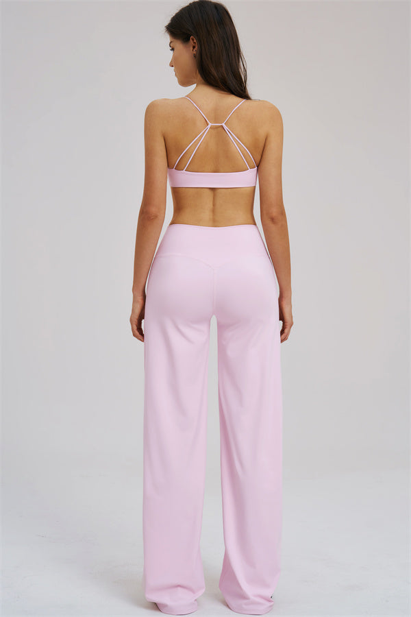 The Mosaic Sports Bra Straight Leg Pants 2-Piece Set