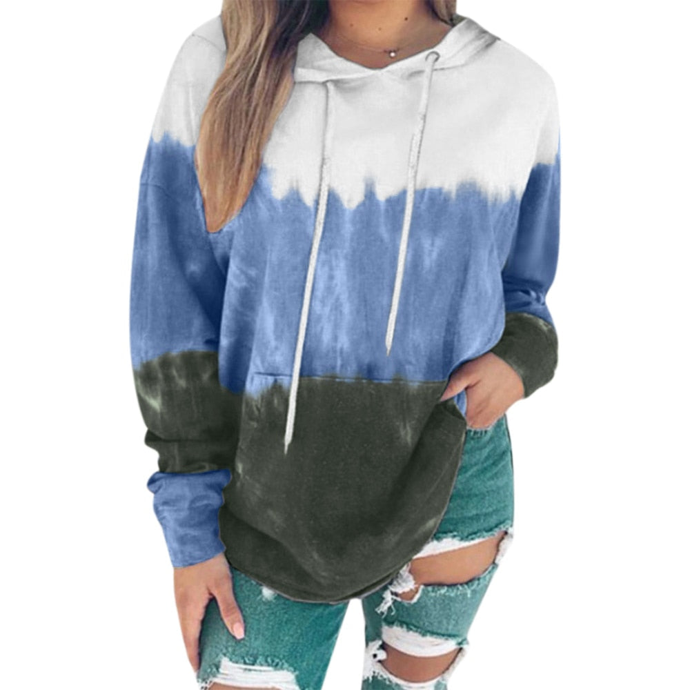 Tie-dye print hoodie