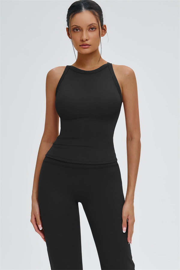 The Slate X-Back Top Flared Leggings 2-Piece Set
