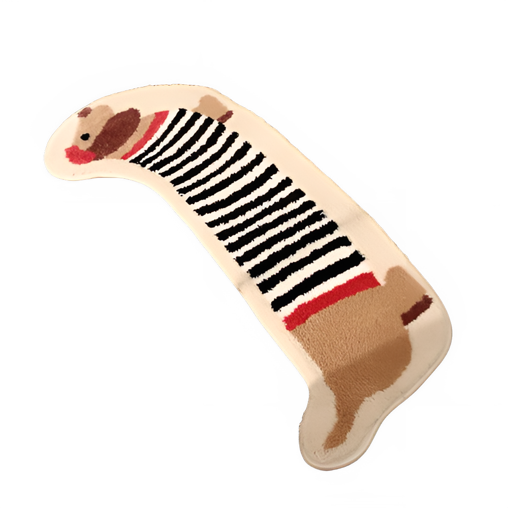 Long Tufting Dog Bedroom Mat Soft Cartoon Animal Carpet Bathroom Rug Living Area Floor Pad Doormat Aesthetic Home Room Decor