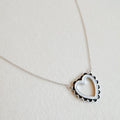 Preciously Scallop Edged Heart Necklace