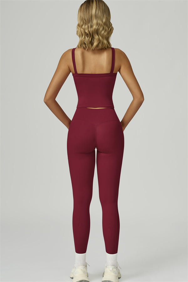 The Flourish Crop Tank Leggings 2-Piece Set