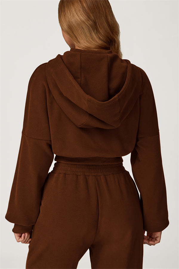 The Axis Crop Hoodie Pants 2-Piece Set