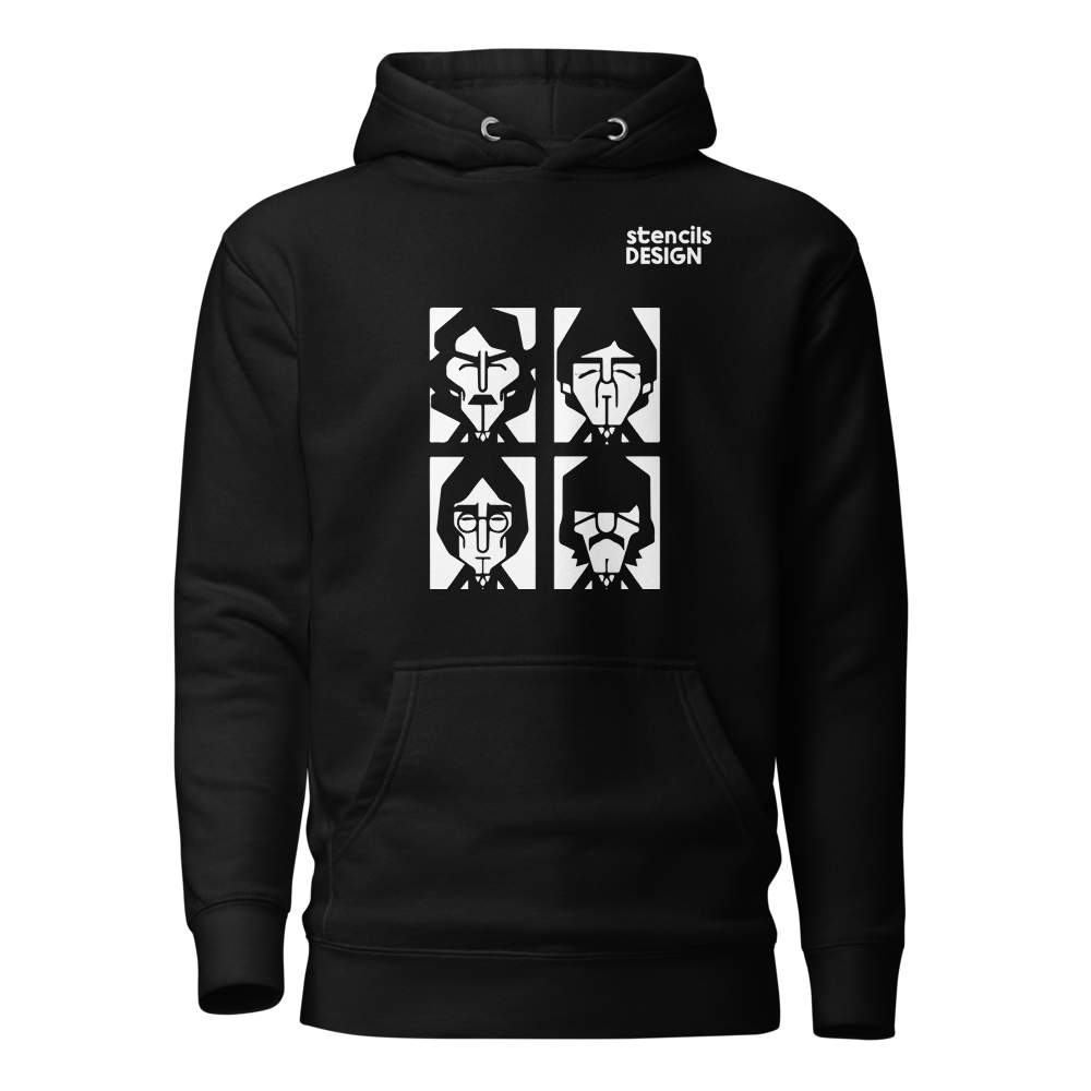 Unisex Premium Pullover Hoodie | Cotton Heritage M2580 | Stencils Design