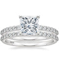 Bracelet S925 Inlaid Princess Zircon Women's 2 Karat Rhinestone Ring