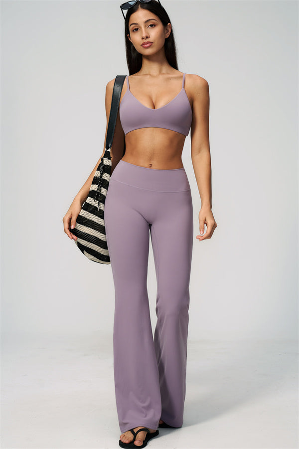 The Zura Sports Bra Flared Leggings 2-Piece Set