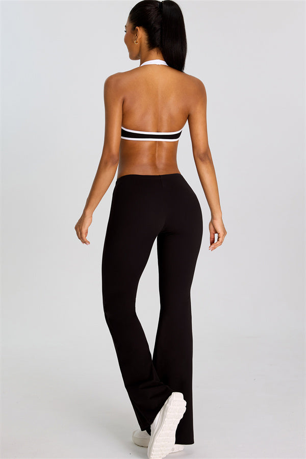 The Mode Sports Bra Flared Leggings 2-Piece Set