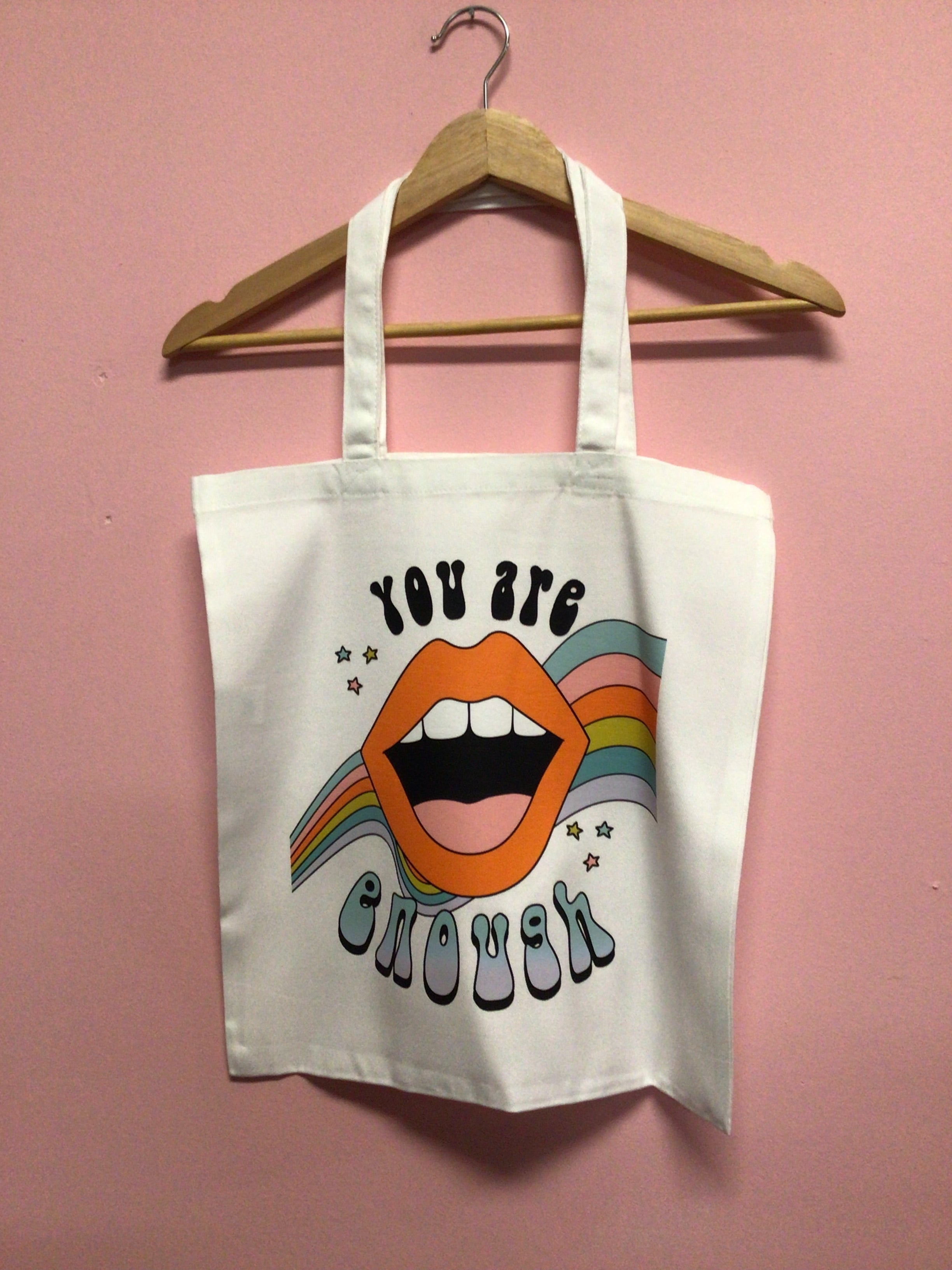 Colorful Graphic Print Tote bags