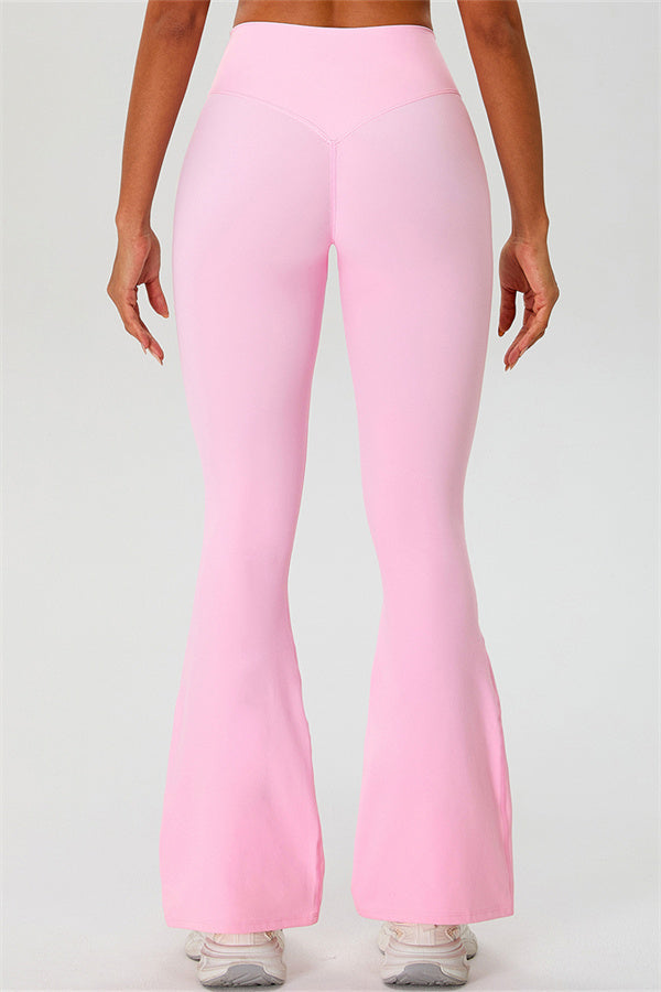 The Ember Sports Bra Crop Top Flared Leggings 3-Piece Set