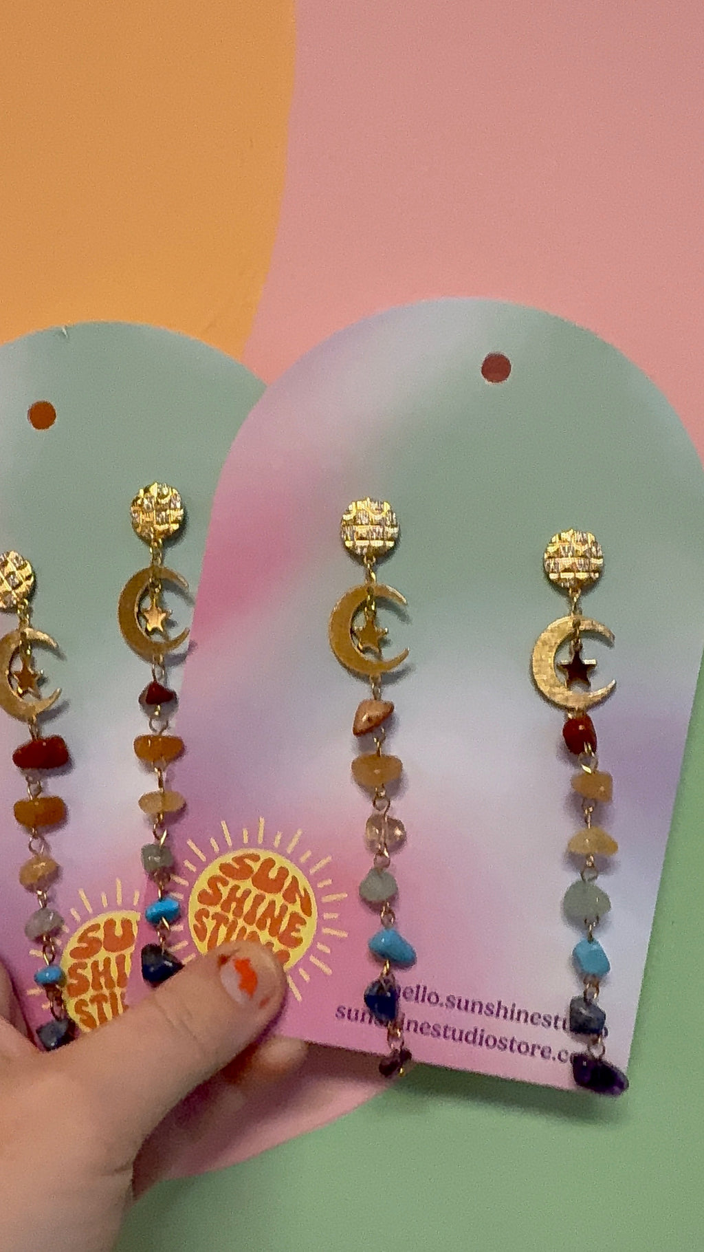 Rainbow Rock Dangles