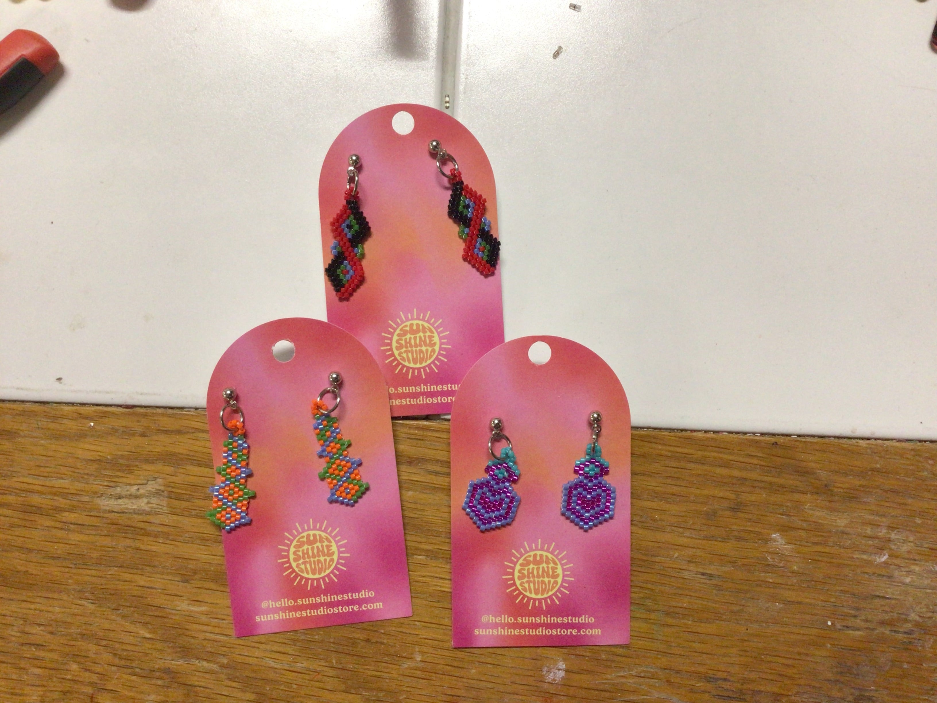 Unique Beaded Colorful Earrings