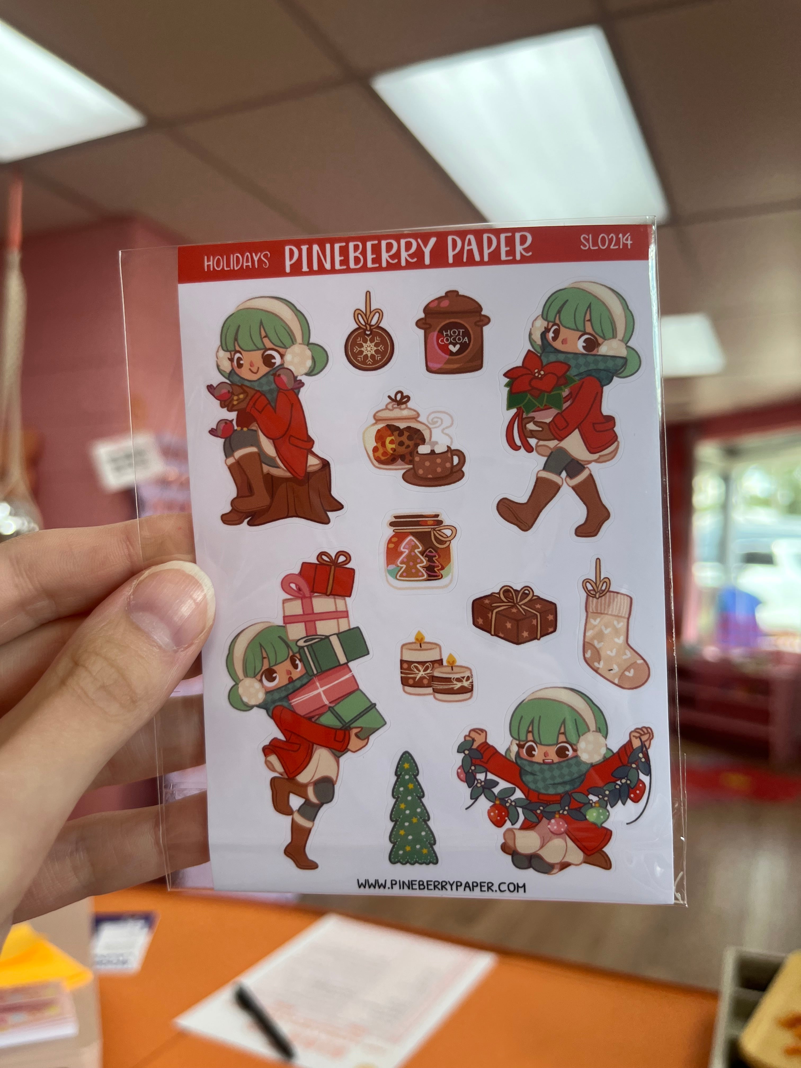 Winter Holidays Sticker Sheet