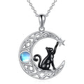 Moon Star Black Cat Pendant Item