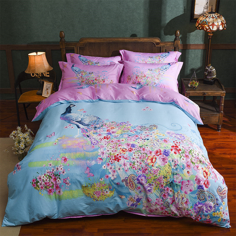 Cotton Sheet Quilt Cover Four Piece Set