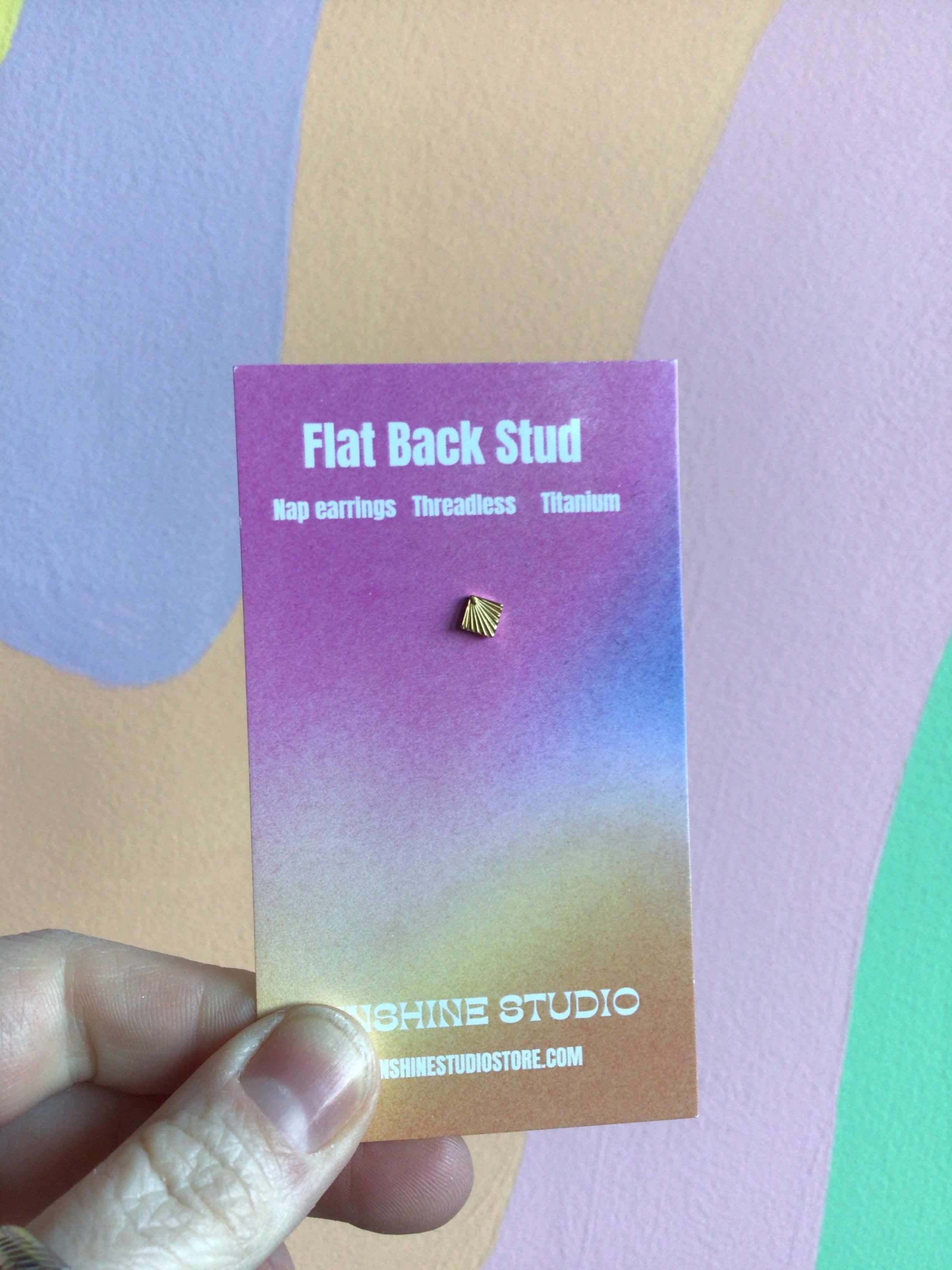 Diamond Ray Flat Back Stud