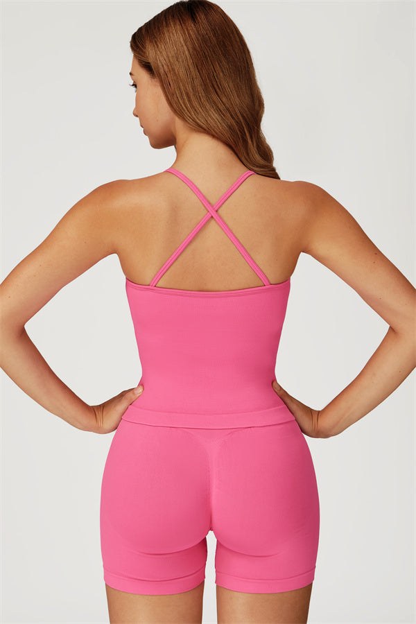 The Sculpt Crop Top Shorts 2-Piece Set