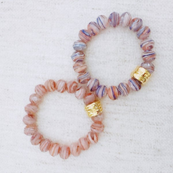 Zion Canyon Glass Bead Stretch Bracelet