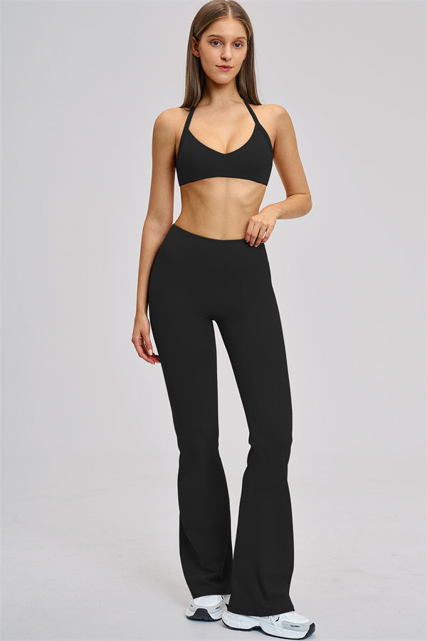 The Zestful Sports Bra Flared Leggings 2-Piece Set