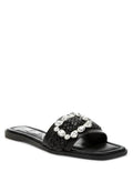 Hazbin Diamante Flat Sandals