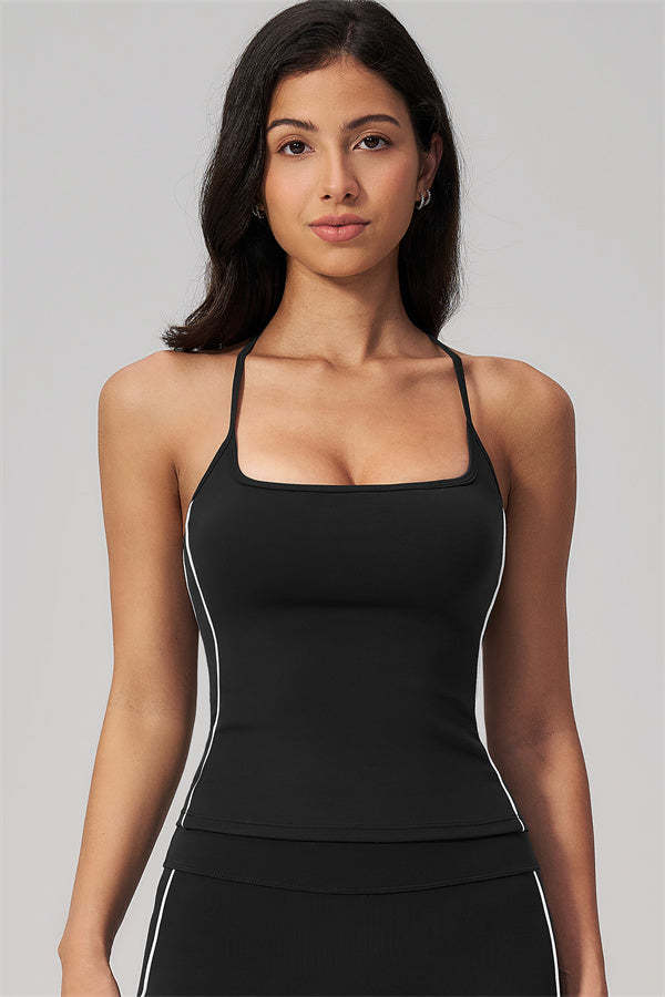 The Breathe Crop Top Straight Leg Pants 2-Piece Set