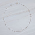 A Dozen Of Bezel Sparkle Station Necklace