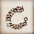 Frosted Picture Jasper Triple Strand Bracelet