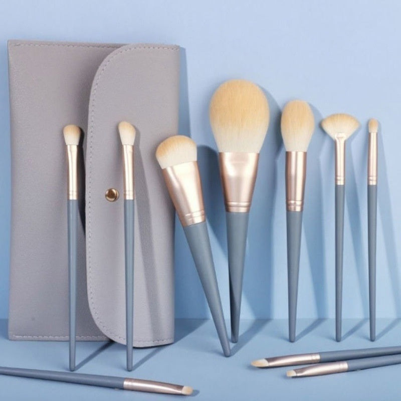 10 Makeup Brushes Suit Foundation Face Powder Eye Shadow Brush Complete Set