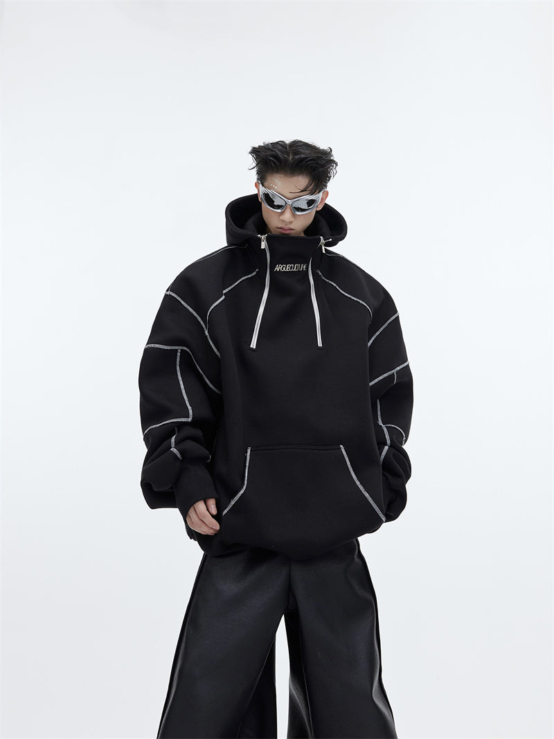 Men's Three-dimensional Fleece Hoodie