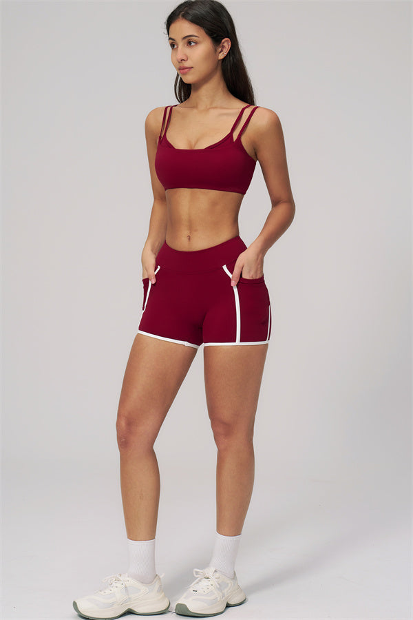 The Clarity Dual Strap Sports Bra Shorts 2-Piece Set