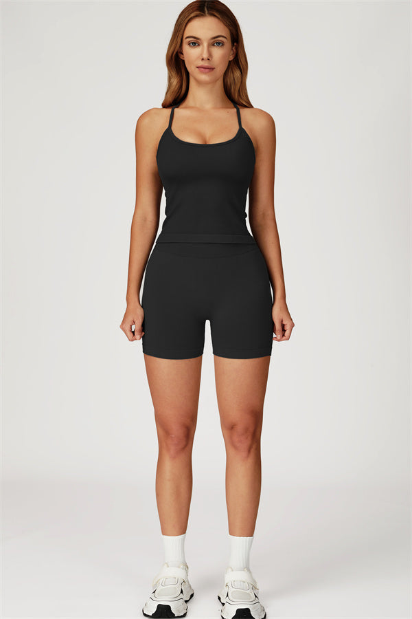 The Sculpt Crop Top Shorts 2-Piece Set