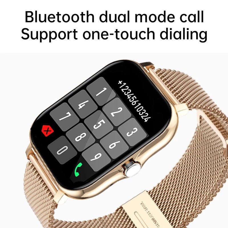 Y13 Smart Watch - 1.69'' Touchscreen Fitness Tracker with Bluetooth Calls, Heart Rate & Sleep Monitoring (Waterproof, Multi-Language)