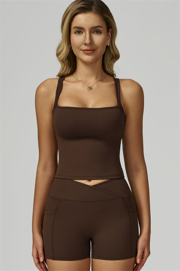 The Flourish Crop Tank Shorts 2-Piece Set