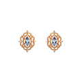 Women's Blue Topa Ear Nail Anti Allergy