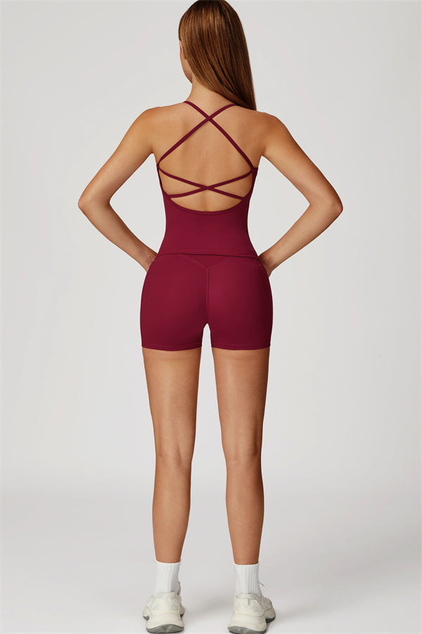 The Propel Crop Top Shorts 2-Piece Set