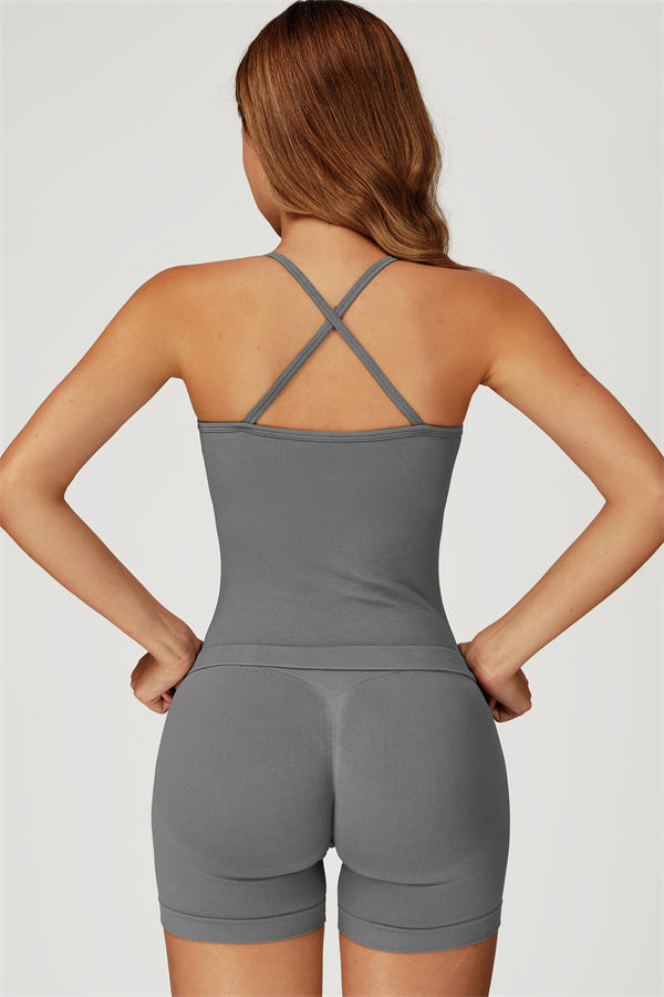 The Sculpt Crop Top Shorts 2-Piece Set