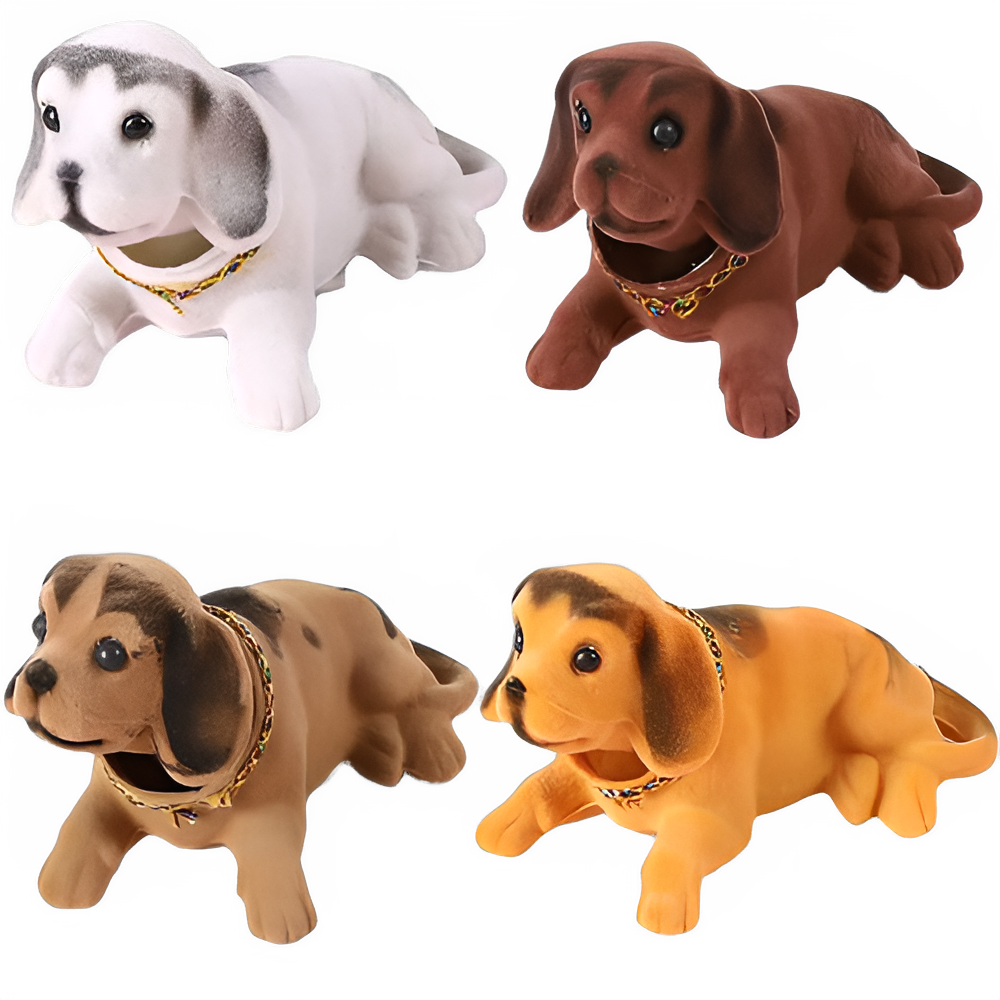 Car Ornaments Shaking Head Dog Doll Car Dashboard Toys Cute Nodding Puppy Auto Interior Accessories Auto Decor Kids Gift