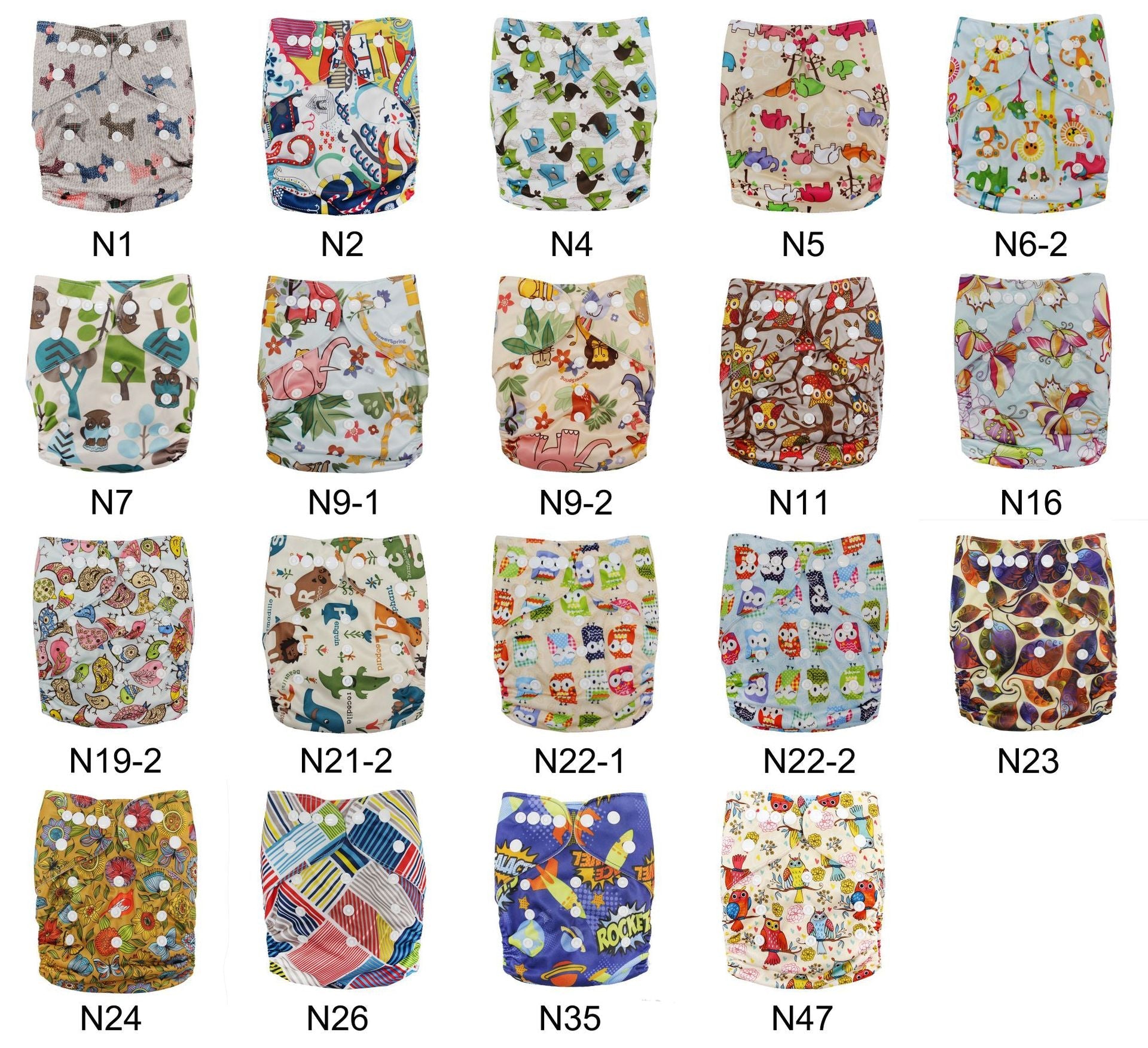 Washable Cloth Diapers Baby Waterproof Adjustable breathable
