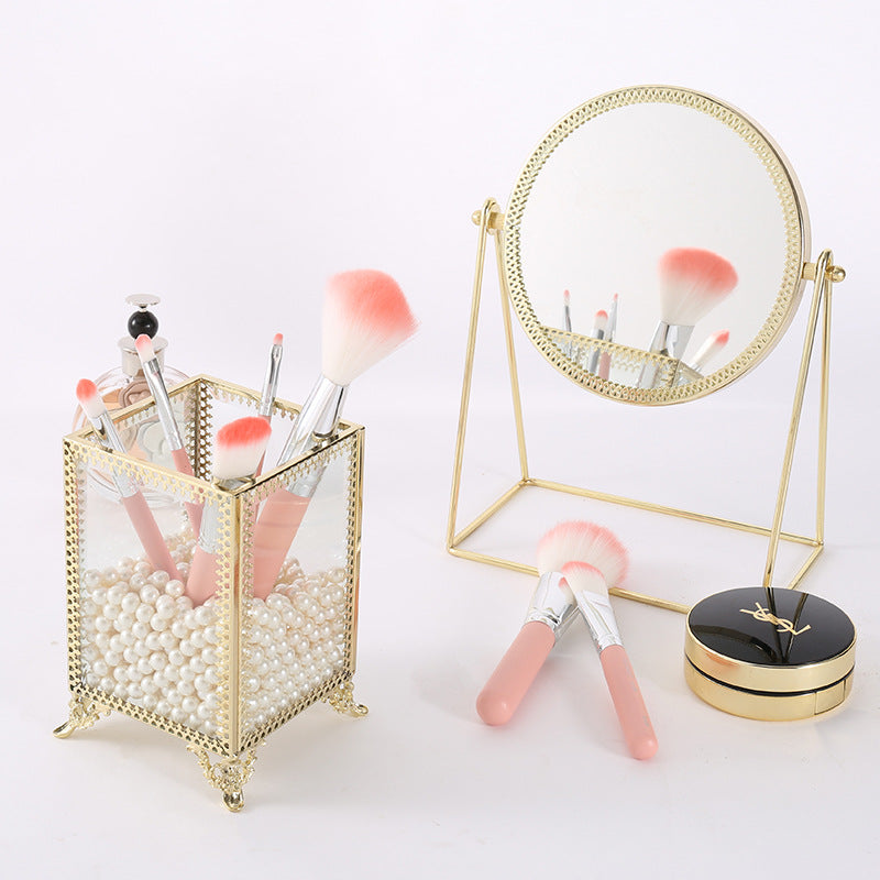 Makeup brush storage bucket