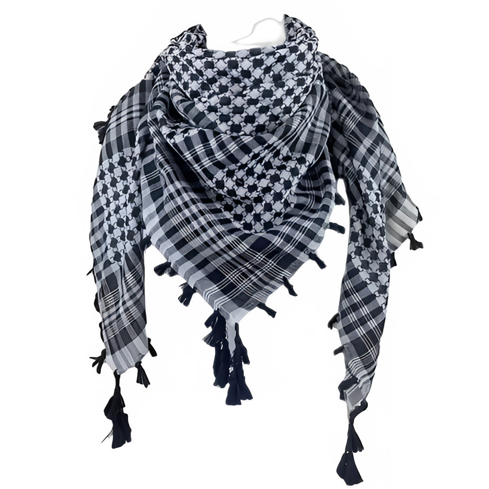 Breathable Shemagh Tacticals Desert Scarf Wrap Winter Shawl Neck Warmer Cover Head Wrap Windproof Tassels Scarf